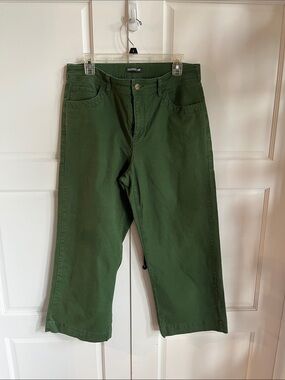 Toad&Co Olive Green High-Rise Wide Leg Pants